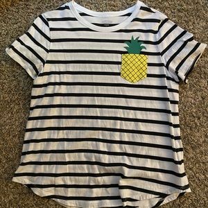 Summer Pineapple striped Tshirt